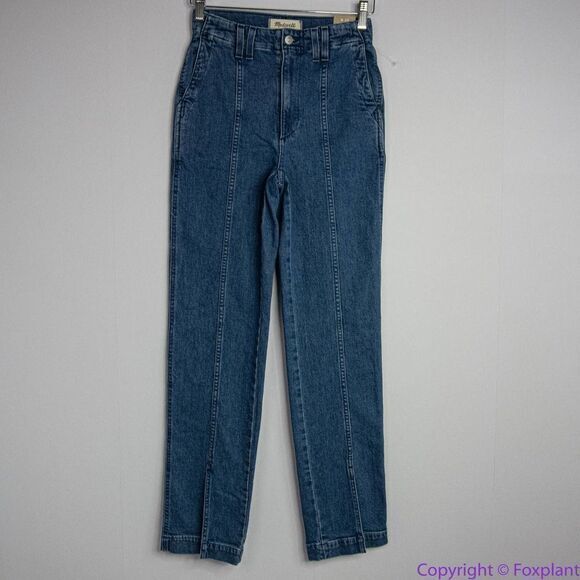 NEW Madewell Perfect Vintage Jean in Medium Indigo Wash: Seamed Edition, 23 - Picture 3 of 16